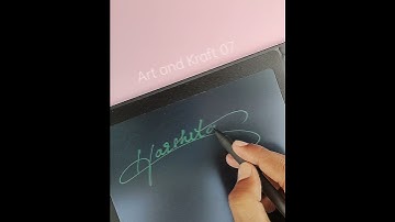 Harshita Sign Design | Art and Kraft 07 | #shorts