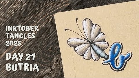 Inktober Tangles 2025 - Day 21 - Butria