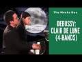 Clair de lune by claude debussy piano 4 hands