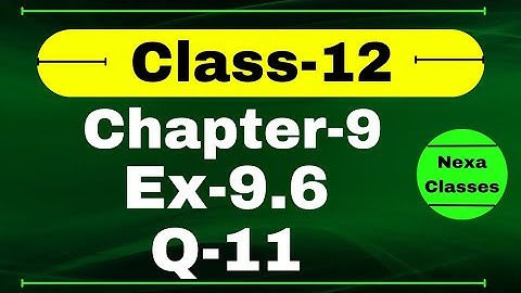 Class 12 Ex 9.6 Q11 Math | Chapter9 Class12 Math | Differential Equations | Ex 9.6 Q11 Class 12 Math
