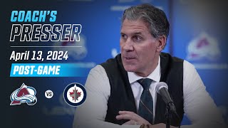 Avs LOSE 7-0 against PLAYOFF Rival | Jared Bednar Post Game Interview | Avalanche vs Jets