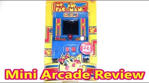 Ms. Pac-Man Mini Arcade Review (Basic Fun Static Screen Version) The No Swear Gamer