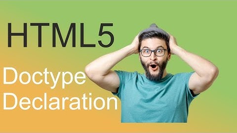 HTML 5 Doctype Declaration [Hindi/Urdu]