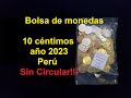 Mira!!! Bolsa de monedas 10 céntimos año 2023 Perú #monedas #coin #coleccion #numismatica