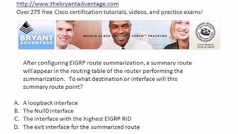 CCNP BSCI Video Practice Exam : EIGRP