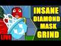 Live impossible quest  material grind journey to diamond mask in bee swarm simulator  roblox