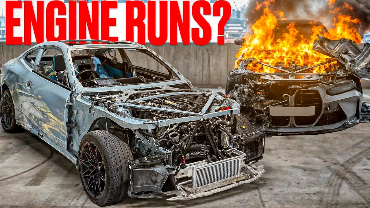 Первый запуск двигателя на моем сгоревшем BMW M4