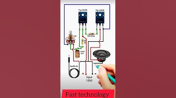 Simple amplifier circuit diagram🎚️