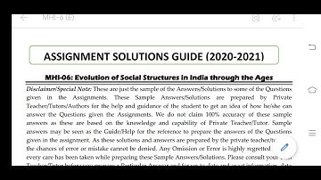 MHI 06 Ignou Solved Assignment 2020-21