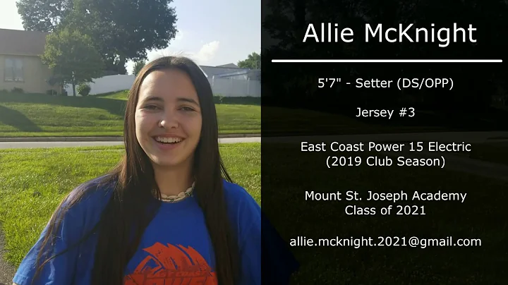 Allie McKnight #3 - Setter (DS/OPP), End of Season Volleyball Highlights, Class of 2021
