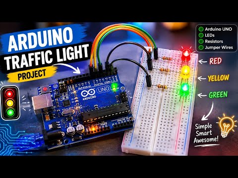 DIY Traffic Light with Arduino UNO and LEDs