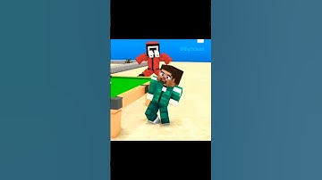 When Pro Steve Plays Squid Game Billiards|Monster School Minecraft Animations