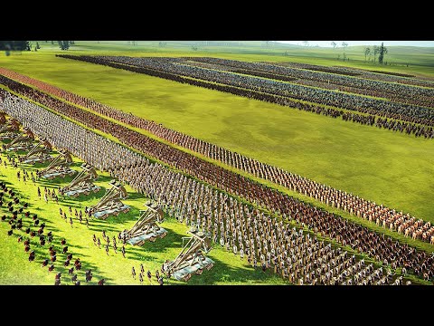 Видео: 5000 Римских Легионеров VS 25 000 Варваров Галлов - Cinematic Battle - Total War Rome 2