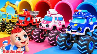 wheels construction trucks digger mixer crane nursery rhymes