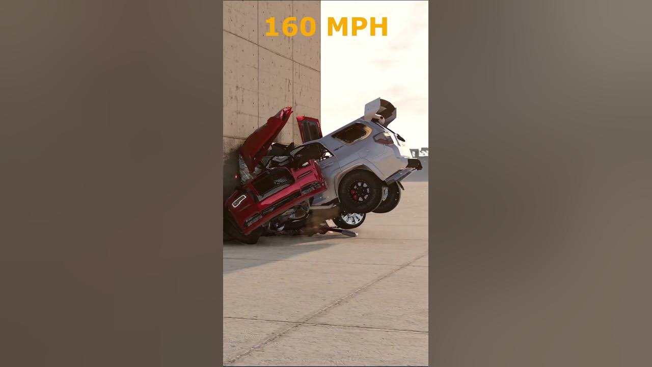 Rolls Royce Dawn vs Toyota 4Runner Crash Test #asmr #satisfying - YouTube