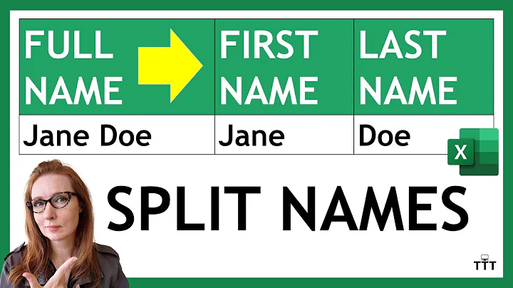 Split First and Last Names with TEXTSPLIT in Excel | A Tutorial for Beginners