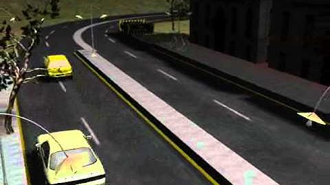 3d traffic simulation..