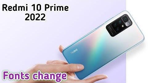Font Setting In Redmi 10 Prime 2022, Font Size Change In Redmi 10 Prime 2022, How To Change