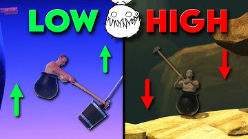 Can I beat Getting Over It in 3 DIFFERENT gravity levels within 3 hours?