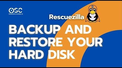 How to Backup up and Restore your Operating System Hard Drive with Rescuezilla