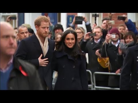 Video: Meghan Markle And Prince Harry First Appeared In Public After Moving To The USA