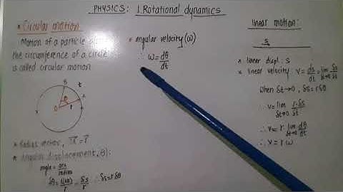 Rotational dynamics/Introduction/U.C.M.& Non-U.C.M./Tangential acceleration/centripetal acceleration