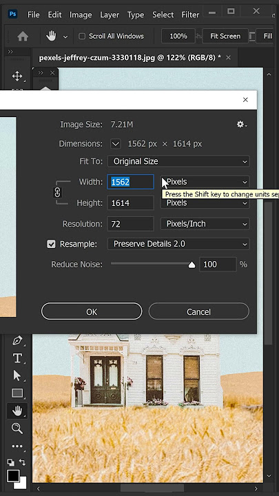 Upscale Images Without Losing Quality in Photoshop #shorts