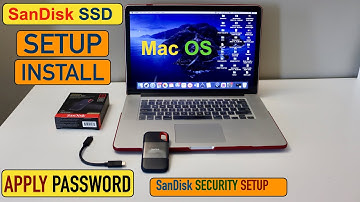 SanDisk Extreme Portable SSD Setup MacOS, Install & Set Password.