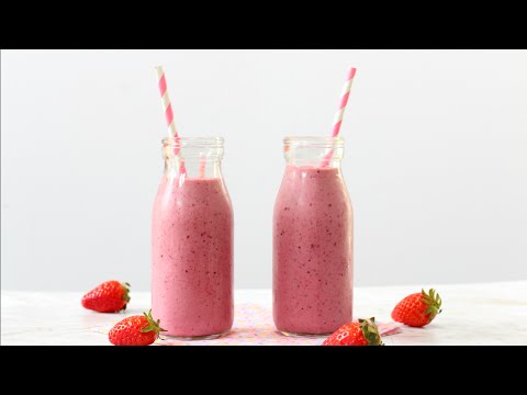quinoa-berry-smoothie-|-healthy-protein-snack-for-kids