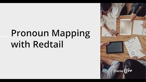 Map Pronouns in PreciseFP Forms to Redtail CRM