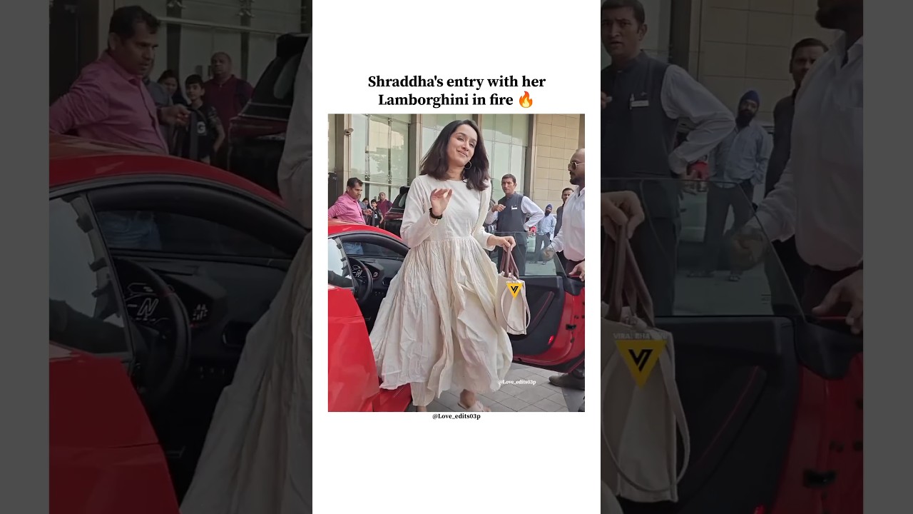 her entry with Lamborghini is fire 🔥