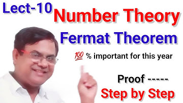 FERMAT THEOREM | Fermat Theorem in Number Theory #FermatTheorem