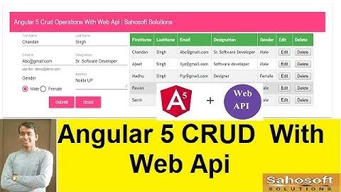 Angular CRUD with Web API in hindi : Part 77 - Angular 5 full training in Hindi