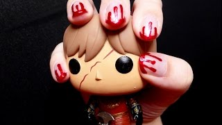 blood nail dripping tutorial
