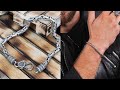 Byzantine chain 925 silver bracelet for men, quality gifts | Emmanuela®