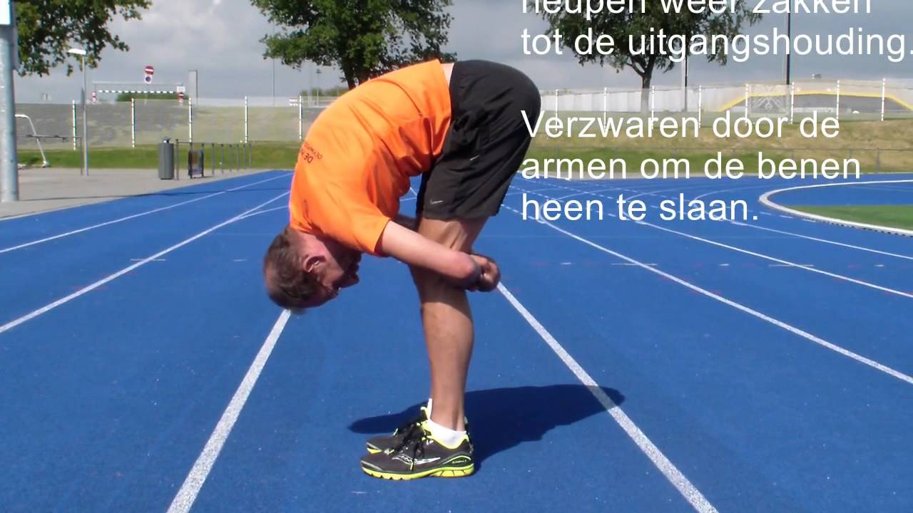 Vervormen Slagschip Voorouder Excentrische oefeningen voor hamstrings: opstrekken knieën vanuit  voorovergebogen houding - YouTube