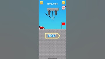 Draw bridge puzzle game level 1460 #gaming #drawing #Shorts