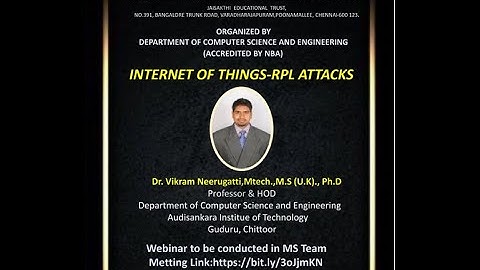 Internet of Things-RPL Attacks