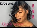 Sexy Quick Weave Closure Bob all SAGA beauty supply hair