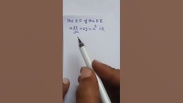 find the integrating factor of the differential equation #maths #yogeshwarsir #12th