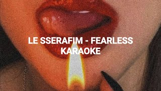 LE SSERAFIM (르세라핌) - 'FEARLESS' KARAOKE with Easy Lyrics