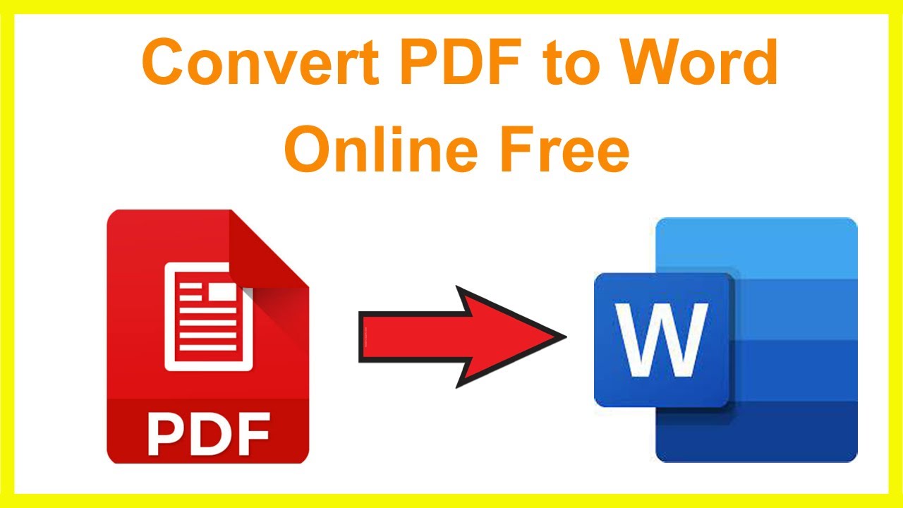 How To Convert Pdf To Word Youtube