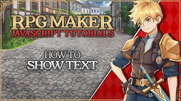 Show Text with JAVASCRIPT | RPG Maker MV & MV Tutorial #rpgmaker #javascript #gamedev