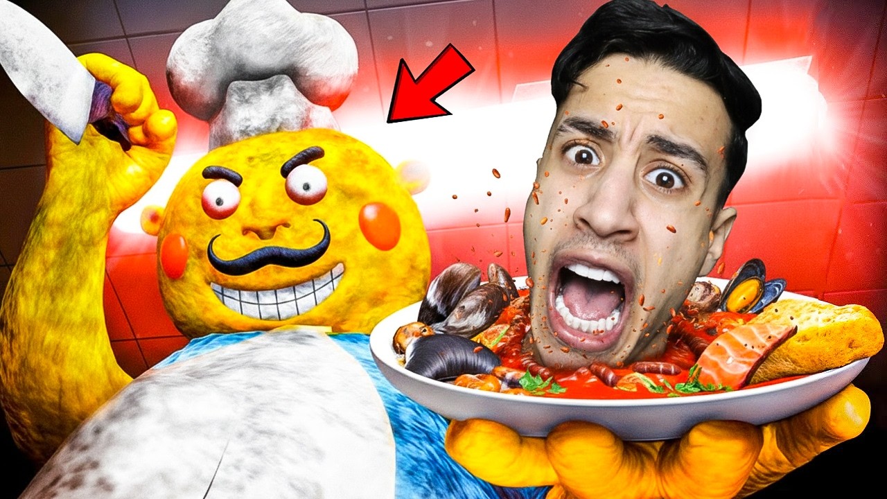 الهروب من مطبخ الطباخ المجنون مستر ميكس.. (طبخنا علي الفطار)! 😳🔪