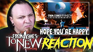 FROM ASHES TO NEW - Hope You&#39;re Happy (Official Audio) | REACTION