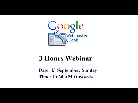 Workshop on Google Webmaster Tools | Google Search Console