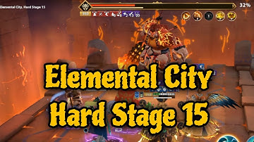 Boss Leddy Elemental City Hard stage 15 | Infinite Magic Raid