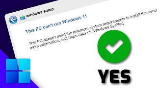 how to bypass windows 11 installation requirements