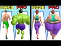 NOOB Vs PRO In Muscle Rush Vs NOOB Vs PRO In Fat 2 Fit