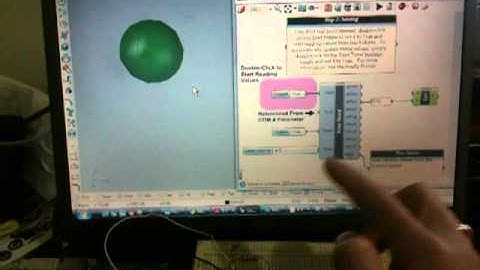 Arduino + Firefly + Grasshopper: using a light sensor (LDR) to modulate size of sphere